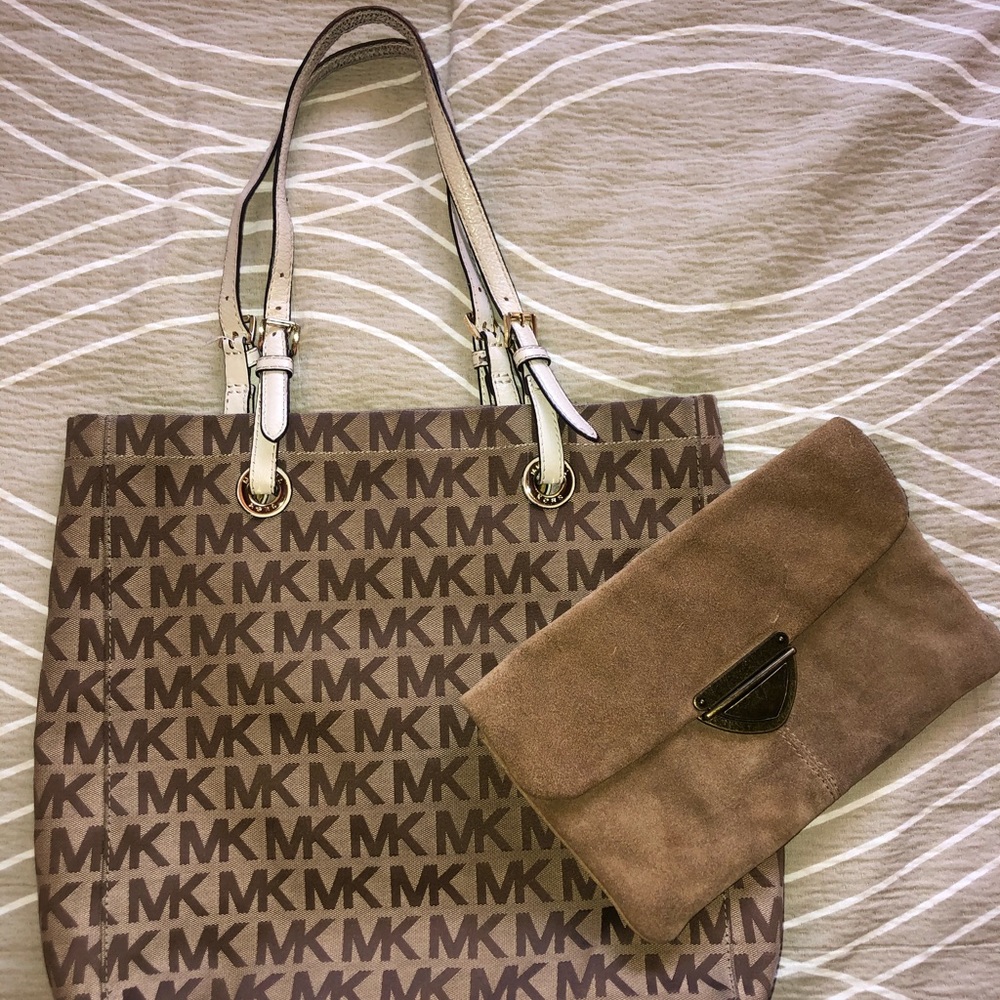 Michael Kors tote plus add in clutch (no brand)